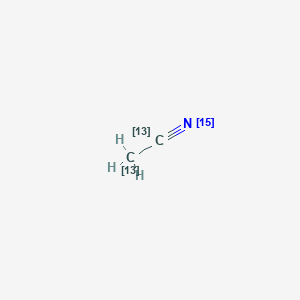 molecular formula C2H3N B076030 Acetonitrile-13C2,15N CAS No. 14149-40-7