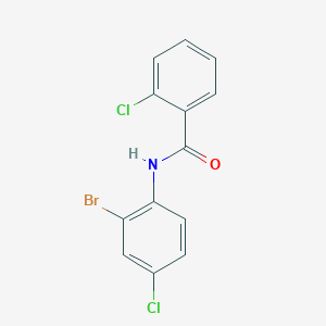 molecular formula C13H8BrCl2NO B7603315 N-(2-bromo-4-chlorophenyl)-2-chlorobenzamide 