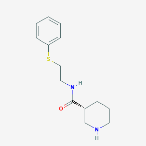 molecular formula C14H20N2OS B7603440 (3R)-N-(2-phenylsulfanylethyl)piperidine-3-carboxamide 