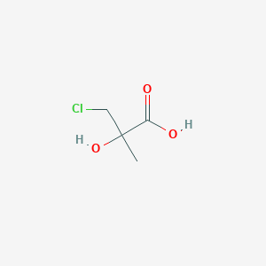 molecular formula C4H7ClO3 B076035 3-Chloro-2-hydroxy-2-methylpropanoic acid CAS No. 13881-41-9