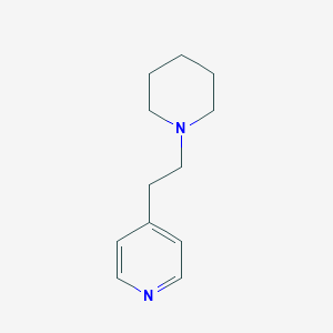 B076044 Pyridine, 4-[2-(1-piperidinyl)ethyl]- CAS No. 13450-67-4