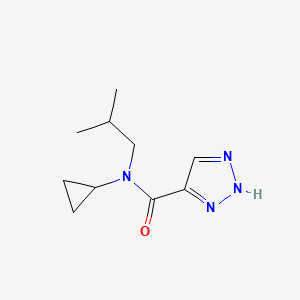 molecular formula C10H16N4O B7604809 N-cyclopropyl-N-(2-methylpropyl)-2H-triazole-4-carboxamide 