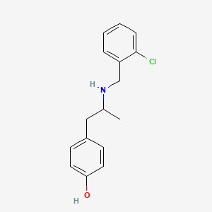 molecular formula C16H18ClNO B7604849 N-(2-Chlorobenzyl)-alpha-methyl-4-hydroxybenzeneethanamine 