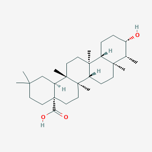molecular formula C30H50O3 B076053 (4As,6aS,6aR,6bS,8aS,9R,10S,12aS,14aS,14bS)-10-hydroxy-2,2,6a,6a,8a,9,14a-heptamethyl-1,3,4,5,6,6b,7,8,9,10,11,12,12a,13,14,14b-hexadecahydropicene-4a-carboxylic acid CAS No. 14511-76-3