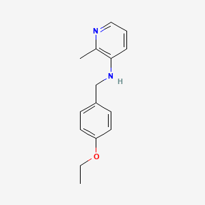 molecular formula C15H18N2O B7605767 N-[(4-ethoxyphenyl)methyl]-2-methylpyridin-3-amine 