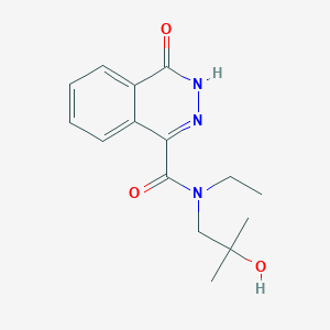 molecular formula C15H19N3O3 B7606488 N-ethyl-N-(2-hydroxy-2-methylpropyl)-4-oxo-3H-phthalazine-1-carboxamide 