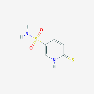 molecular formula C5H6N2O2S2 B076065 6-mercaptopyridine-3-sulfonamide CAS No. 10298-20-1