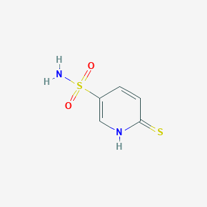 molecular formula C5H6N2O2S2 B076065 6-Sulfanylpyridine-3-sulfonamide CAS No. 10298-20-1