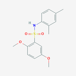 molecular formula C16H19NO4S B7606539 N-(2,4-dimethylphenyl)-2,5-dimethoxybenzenesulfonamide 