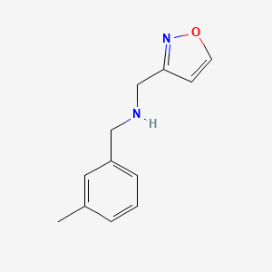 molecular formula C12H14N2O B7606749 N-[(3-methylphenyl)methyl]-1-(1,2-oxazol-3-yl)methanamine 