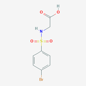 molecular formula C8H8BrNO4S B076069 2-(4-Bromophenylsulfonamido)acetic acid CAS No. 13029-73-7