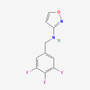 molecular formula C10H7F3N2O B7607286 N-[(3,4,5-trifluorophenyl)methyl]-1,2-oxazol-3-amine 