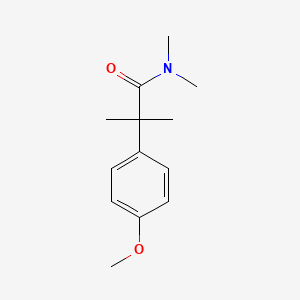 molecular formula C13H19NO2 B7607401 alpha,alpha,N,N-Tetramethyl-4-methoxybenzeneacetamide 