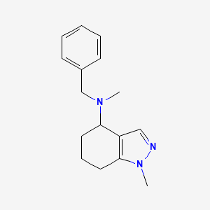 molecular formula C16H21N3 B7607837 N-benzyl-N,1-dimethyl-4,5,6,7-tetrahydroindazol-4-amine 