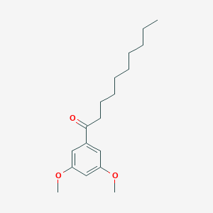 molecular formula C18H28O3 B7607839 1-(3,5-Dimethoxyphenyl)decan-1-one 