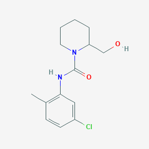 molecular formula C14H19ClN2O2 B7607869 N-(5-chloro-2-methylphenyl)-2-(hydroxymethyl)piperidine-1-carboxamide 
