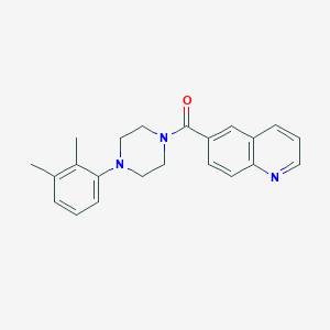 molecular formula C22H23N3O B7607955 [4-(2,3-Dimethylphenyl)piperazin-1-yl](quinolin-6-yl)methanone 