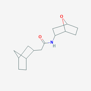 molecular formula C15H23NO2 B7608023 2-(2-bicyclo[2.2.1]heptanyl)-N-(7-oxabicyclo[2.2.1]heptan-2-yl)acetamide 