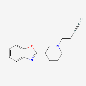 molecular formula C16H18N2O B7608097 2-(1-But-3-ynylpiperidin-3-yl)-1,3-benzoxazole 