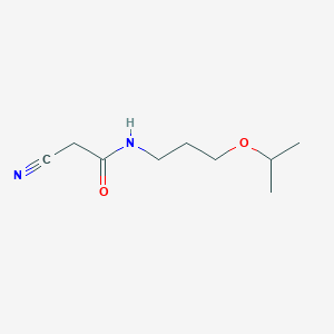 molecular formula C9H16N2O2 B076082 2-cyano-N-(3-isopropoxypropyl)acetamide CAS No. 15029-49-9