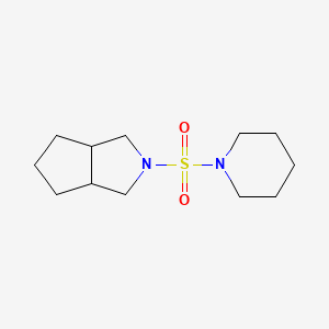 molecular formula C12H22N2O2S B7608340 2-piperidin-1-ylsulfonyl-3,3a,4,5,6,6a-hexahydro-1H-cyclopenta[c]pyrrole 