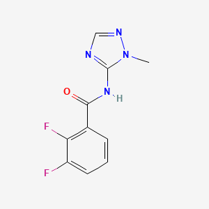 molecular formula C10H8F2N4O B7608348 2,3-difluoro-N-(2-methyl-1,2,4-triazol-3-yl)benzamide 