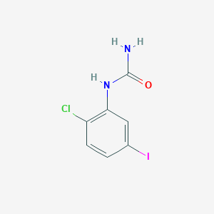 molecular formula C7H6ClIN2O B7608377 (2-Chloro-5-iodophenyl)urea 
