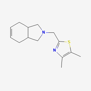 molecular formula C14H20N2S B7608605 2-(1,3,3a,4,7,7a-Hexahydroisoindol-2-ylmethyl)-4,5-dimethyl-1,3-thiazole 