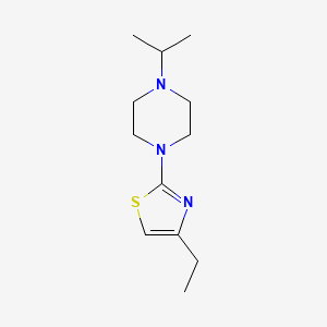 molecular formula C12H21N3S B7608906 4-Ethyl-2-(4-propan-2-ylpiperazin-1-yl)-1,3-thiazole 