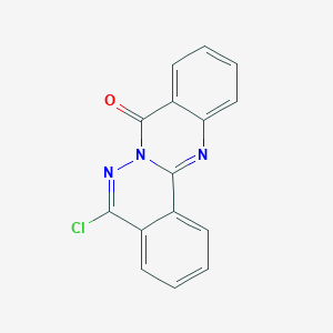 molecular formula C15H8ClN3O B076093 5-Chloro-6,6a,12-triaza-benzo[a]anthracen-7-one CAS No. 13906-26-8