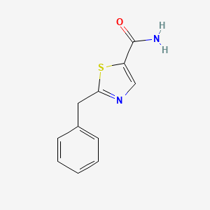 molecular formula C11H10N2OS B7609352 2-Benzyl-1,3-thiazole-5-carboxamide 