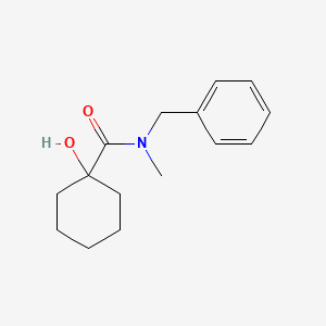 molecular formula C15H21NO2 B7609434 N-benzyl-1-hydroxy-N-methylcyclohexane-1-carboxamide 