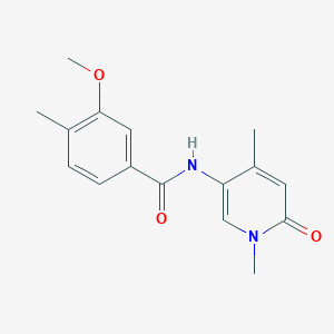 molecular formula C16H18N2O3 B7609731 N-(1,4-dimethyl-6-oxopyridin-3-yl)-3-methoxy-4-methylbenzamide 