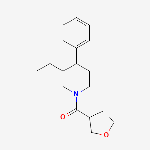 molecular formula C18H25NO2 B7610070 (3-Ethyl-4-phenylpiperidin-1-yl)-(oxolan-3-yl)methanone 