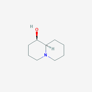 molecular formula C9H17NO B076101 trans-1-Hydroxyquinolizidine CAS No. 10447-20-8