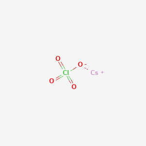 molecular formula CsClO4<br>ClCsO4 B076103 Cesium perchlorate CAS No. 13454-84-7