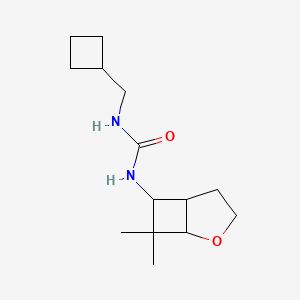 molecular formula C14H24N2O2 B7610391 1-(Cyclobutylmethyl)-3-(7,7-dimethyl-2-oxabicyclo[3.2.0]heptan-6-yl)urea 