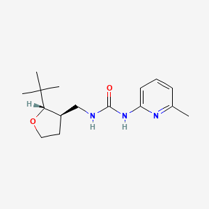 molecular formula C16H25N3O2 B7610642 1-[[(2S,3R)-2-tert-butyloxolan-3-yl]methyl]-3-(6-methylpyridin-2-yl)urea 