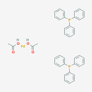 molecular formula C40H40O4P2Pd+2 B076111 Bis(triphenylphosphine)palladium(II) diacetate CAS No. 14588-08-0