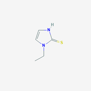 molecular formula C5H8N2S B076118 1-ethyl-1H-imidazole-2-thiol CAS No. 10583-83-2