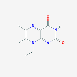 molecular formula C10H12N4O2 B076120 8-Ethyl-6,7-dimethylpteridine-2,4-dione CAS No. 13300-49-7