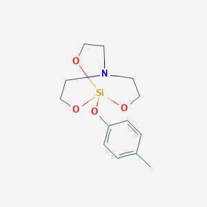 molecular formula C13H19NO4Si B076122 2,8,9-Trioxa-5-aza-1-silabicyclo(3.3.3)undecane, 1-(p-tolyloxy)- CAS No. 13644-08-1