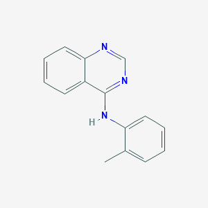 molecular formula C15H13N3 B7613318 Quinazolin-4-yl-o-tolyl-amine 