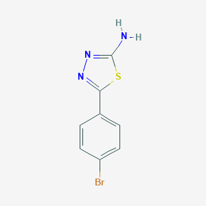 molecular formula C8H6BrN3S B076136 5-(4-Bromophenyl)-1,3,4-thiadiazol-2-amine CAS No. 13178-12-6