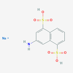 molecular formula C10H7NNa2O6S2 B076140 Sodium 3-aminonaphthalene-1,5-disulphonate CAS No. 14170-43-5