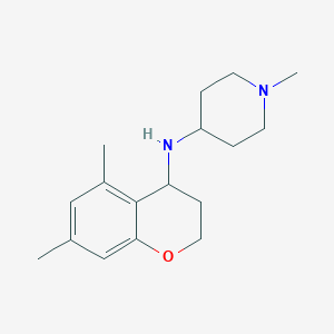 molecular formula C17H26N2O B7614725 N-(5,7-dimethyl-3,4-dihydro-2H-chromen-4-yl)-1-methylpiperidin-4-amine 