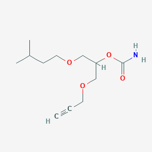 molecular formula C12H21NO4 B076152 1-Isopentoxy-3-(2-propynyloxy)-2-propanol carbamate CAS No. 14669-16-0