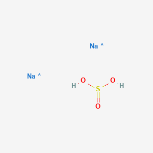 molecular formula H2Na2O3S B076170 Sulfurous acid sodium salt CAS No. 10579-83-6