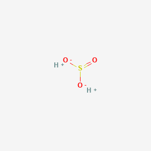 molecular formula SO3(2−)<br>O3S-2 B076179 亚硫酸盐 CAS No. 14265-45-3