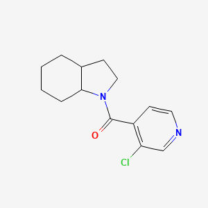 molecular formula C14H17ClN2O B7618988 2,3,3a,4,5,6,7,7a-Octahydroindol-1-yl-(3-chloropyridin-4-yl)methanone 